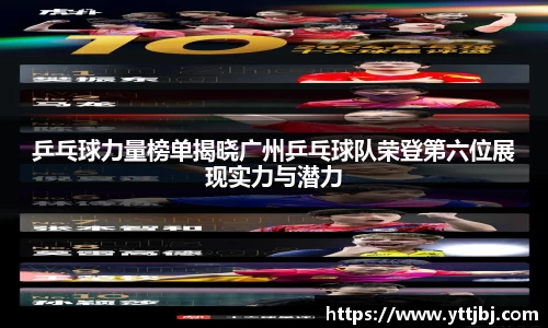 乒乓球力量榜单揭晓广州乒乓球队荣登第六位展现实力与潜力